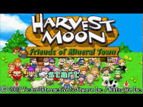 Scène de jeu de Harvest Moon: Friends of Mineral Town sur Game Boy Advance