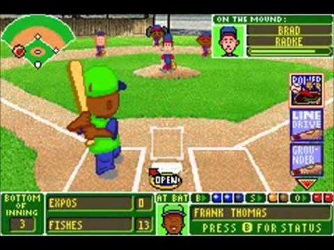 Screen de Backyard Baseball sur Game Boy Advance