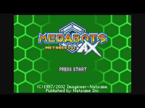 Scène de jeu de Medabots AX (Metabee et Rokusho) sur Game Boy Advance