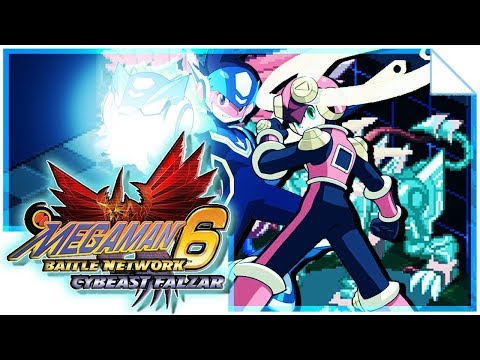 Illustration vidéo de Mega Man Battle Network 6 (Cybeast Falzar et Cybeast Gregar) sur Game Boy Advance