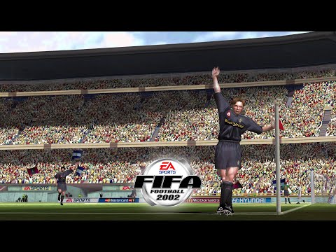 Scène de jeu de FIFA 2002 sur Game Cube