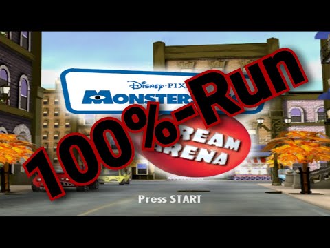 Scène de jeu de Monsters, Inc. Scream Arena sur Game Cube