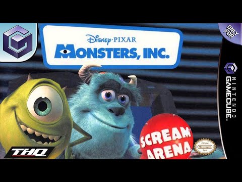 Illustration vidéo de Monsters, Inc. Scream Arena sur Game Cube