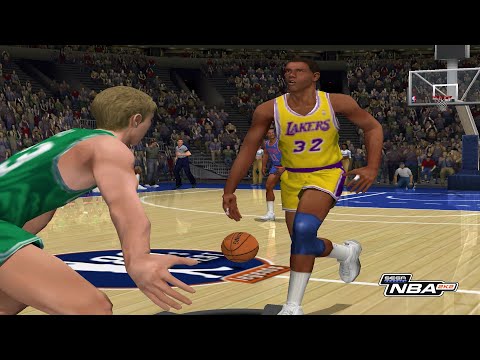 Scène de jeu de NBA 2K2 sur Game Cube