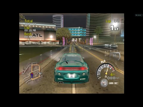 Scène de jeu de Street Racing Syndicate sur Game Cube