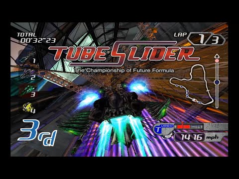 Scène de jeu de Tube Slider sur Game Cube