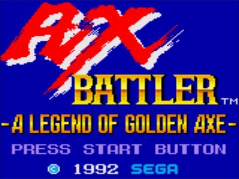 Ax Battler : A Legend of Golden Axe sur Game Gear PAL