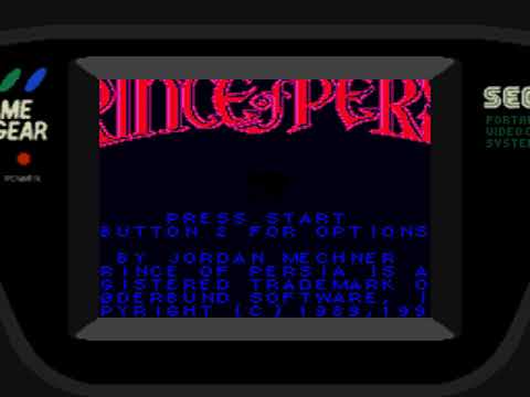 Prince of Persia sur Game Gear PAL
