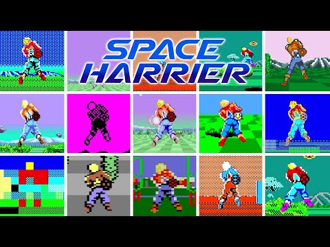 Screen de Space Harrier sur Game Gear