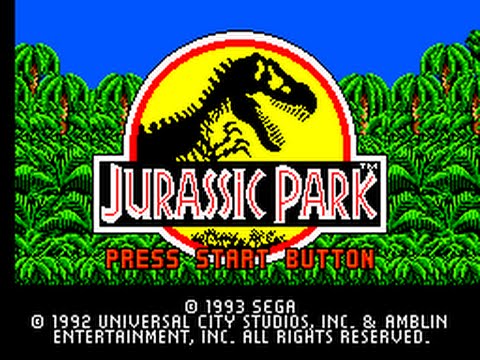 Jurassic Park sur Game Gear PAL