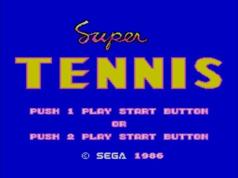 Screen de Super Tennis sur Master System