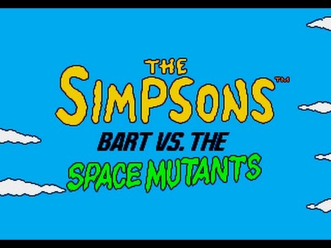 Scène de jeu de The Simpsons: Bart vs. the Space Mutants sur Master System
