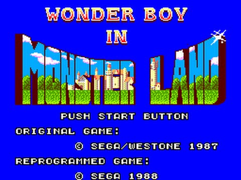 Screen de Wonder Boy sur Master System