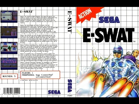 Image du jeu E-SWAT sur Master System PAL