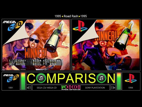 Capture de Road Rash sur Mega CD