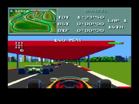 Image du jeu F1 sur Megadrive PAL