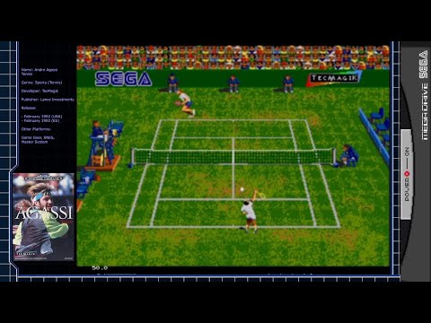 Screen de Andre Agassi Tennis sur Megadrive