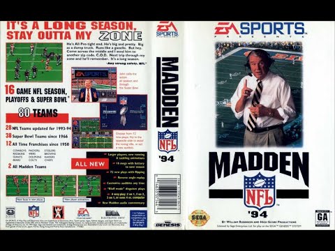 Screen de Madden NFL 94 sur Megadrive