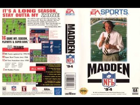 Madden NFL 94 sur Megadrive PAL