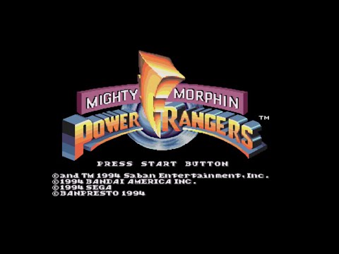 Screen de Mighty Morphin Power Rangers sur Megadrive