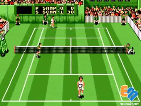 Screen de Pete Sampras Tennis J-Cart  sur Megadrive