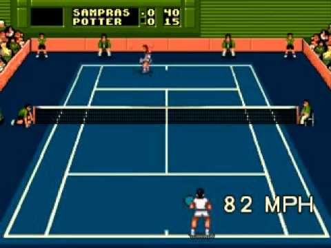 Pete Sampras Tennis J-Cart  sur Megadrive PAL