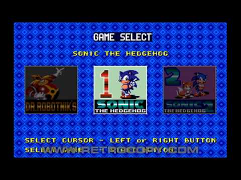 Screen de Sonic Compilation sur Megadrive