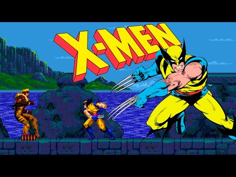 Scène de jeu de Xmen sur Megadrive