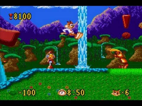 Bubsy in: Claws Encounters of the Furred Kind sur Megadrive PAL