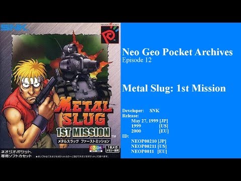 Metal Slug 1st Mission sur NEO GEO Pocket