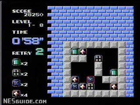 Screen de Puzznic sur Nintendo NES