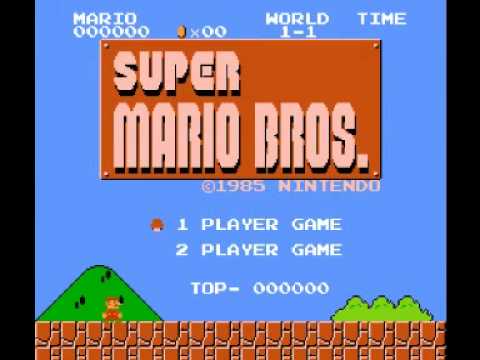 Illustration vidéo de Super Mario Bros. sur Nintendo NES