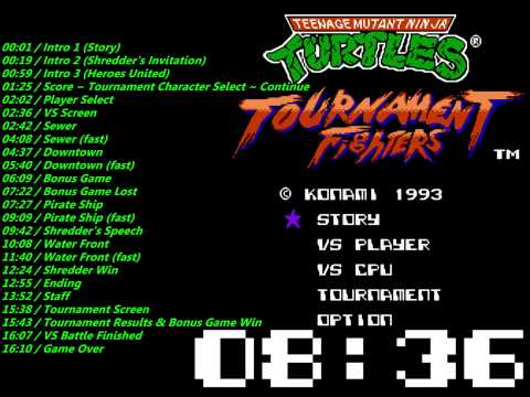 Screen de Teenage Mutant Ninja Turtles: Tournament Fighters sur Nintendo NES