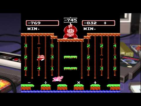 Screen de Donkey Kong Jr. Math sur Nintendo NES