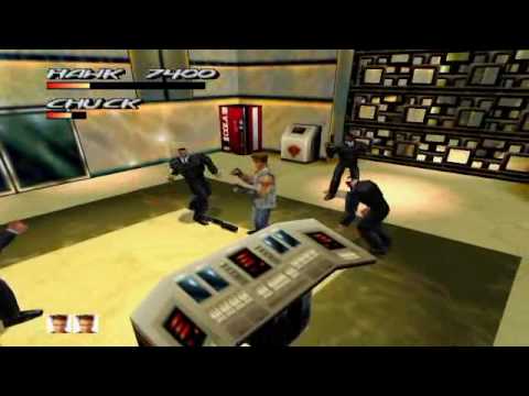 Scène de jeu de Fighting Force 64 sur Nintendo 64