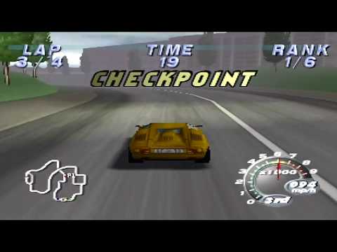 Illustration vidéo de Automobili Lamborghini sur Nintendo 64