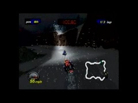 Scène de jeu de Polaris SnoCross sur Nintendo 64
