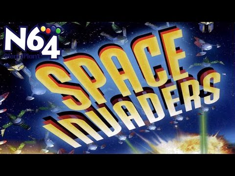 Scène de jeu de Space Invaders sur Nintendo 64