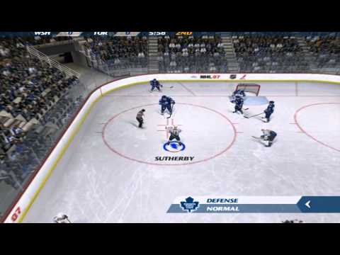 Scène de jeu de NHL 07 sur PS2