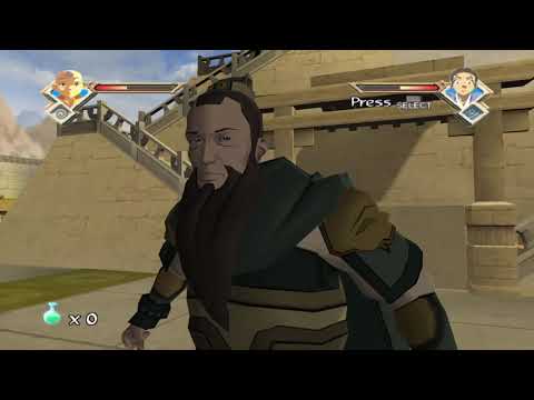 Scène de jeu de Avatar : Le dernier maître de l'air sur PS2