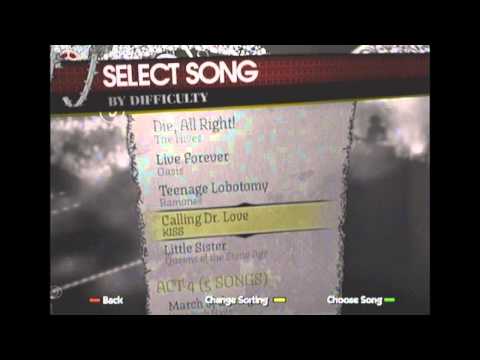 Screen de Rock Band Song Pack 1 sur PS2