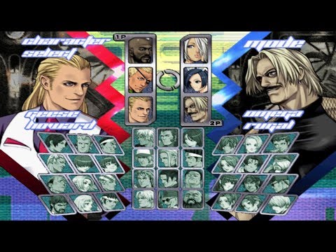 Scène de jeu de The King of Fighters Neowave sur PS2