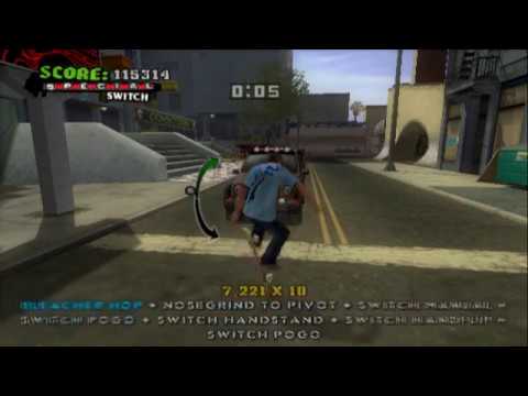 Scène de jeu de Tony Hawk's American Wasteland sur PS2