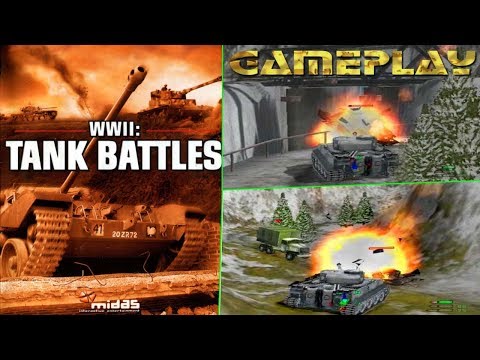 Scène de jeu de WWII : Tank Battles sur PS2