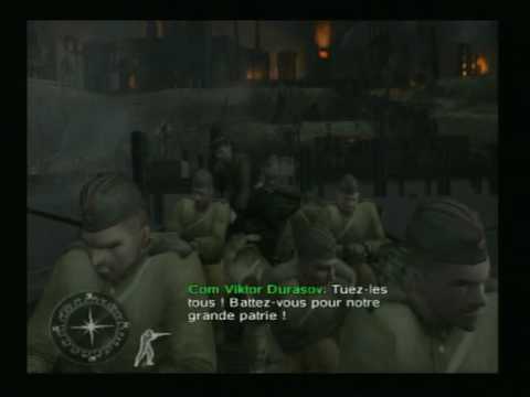 Scène de jeu de Call of Duty : Le jour de gloire sur PS2