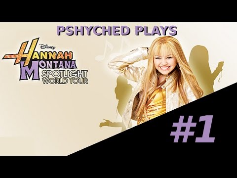 Illustration vidéo de Hannah Montana en tournée mondiale sur PS2