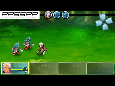 Scène de jeu de Crimson Gem Saga sur PSP