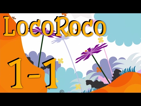 Scène de jeu de LocoRoco sur PSP