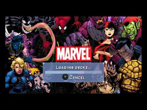 Aperçu du jeu Marvel Trading Card Game sur PSP