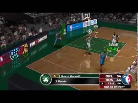 Scène de jeu de NBA 10: The Inside sur PSP